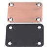 Guitar Neck Plate 4 Bolt with Screws for Telecaster Electric Bass Replacement Supplies Repair Parts 