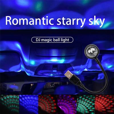 Hlasové ovládání Romantické LED Hvězdné Nebe Noční Světlo 5V USB Napájená Lampa Projektoru Hvězd Galaxie pro Strop Auta, Světla pro Dekor Dětského Pokoje