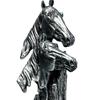 Horse Head Statue Animal Sculpture Tabletop Ornament Collectible Art Figurine