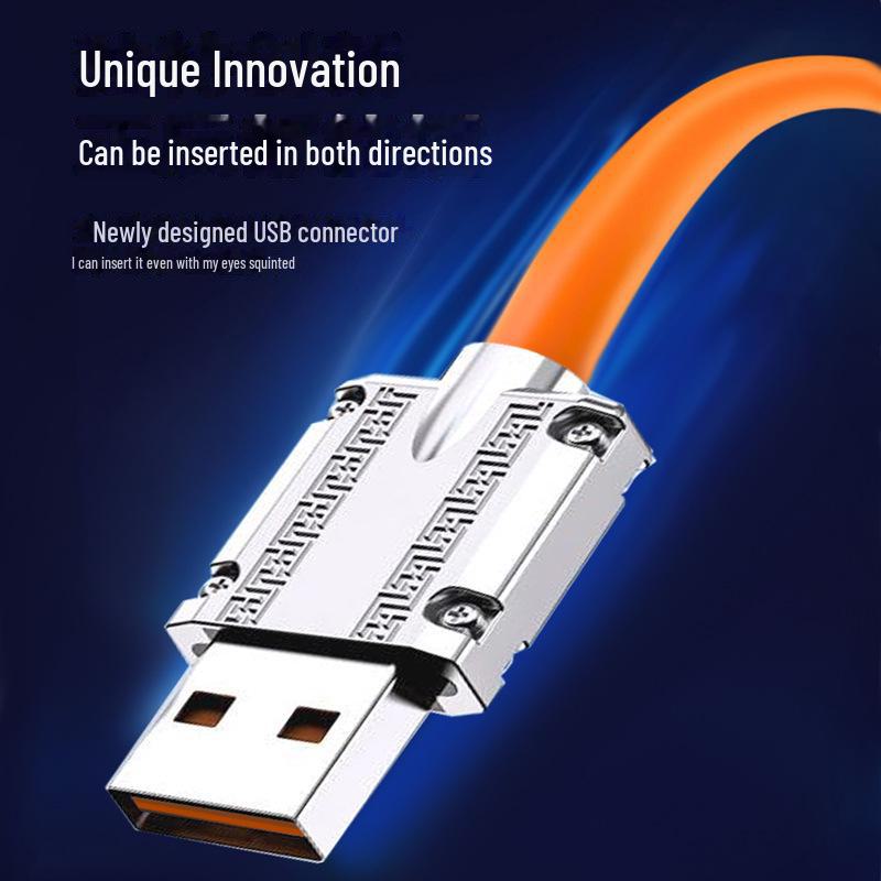 6A drehbares Winkel-Superschnellladekabel Typ C für vivo-, Huawei-, Apple- und OPPO-Telefone