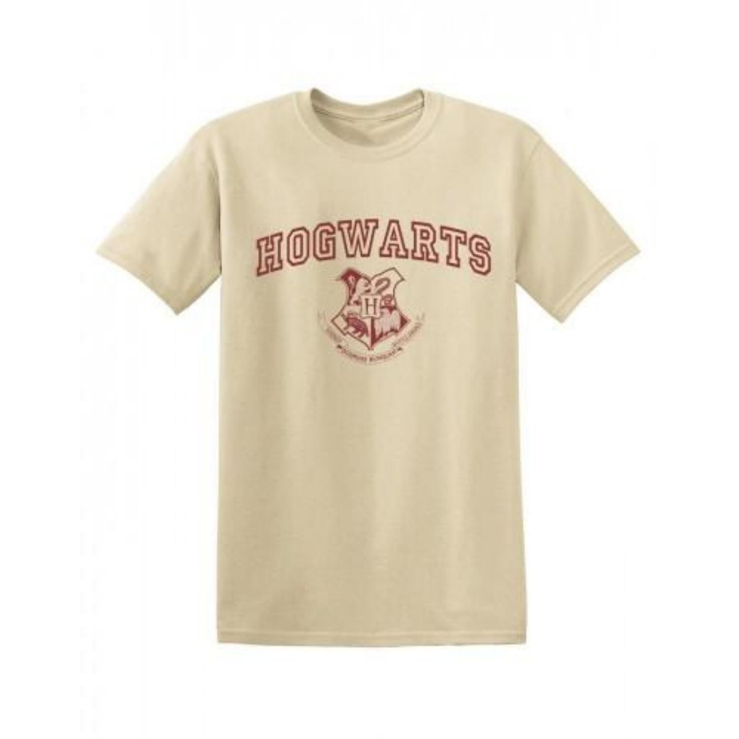 HARRY POTTER Mens Hogwarts Crest T-Shirt S