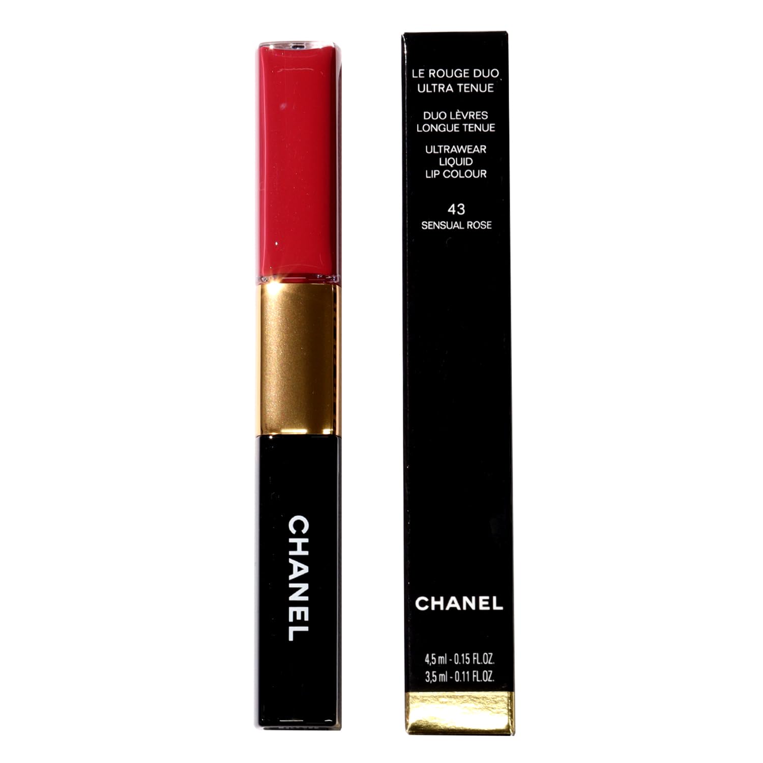 

Bag CHANEL Le Rouge Duo Ultra Tonu Lip Lipstick Lip Gloss Sensual [Gift Wrapping/Shopping Included] (43 Rose)