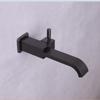 Bathroom G1/2 Brushed Gold Black Shine Chrome Brass Tap Washroom Wall Mounted Basin Thread Square Faucet Cold Tap