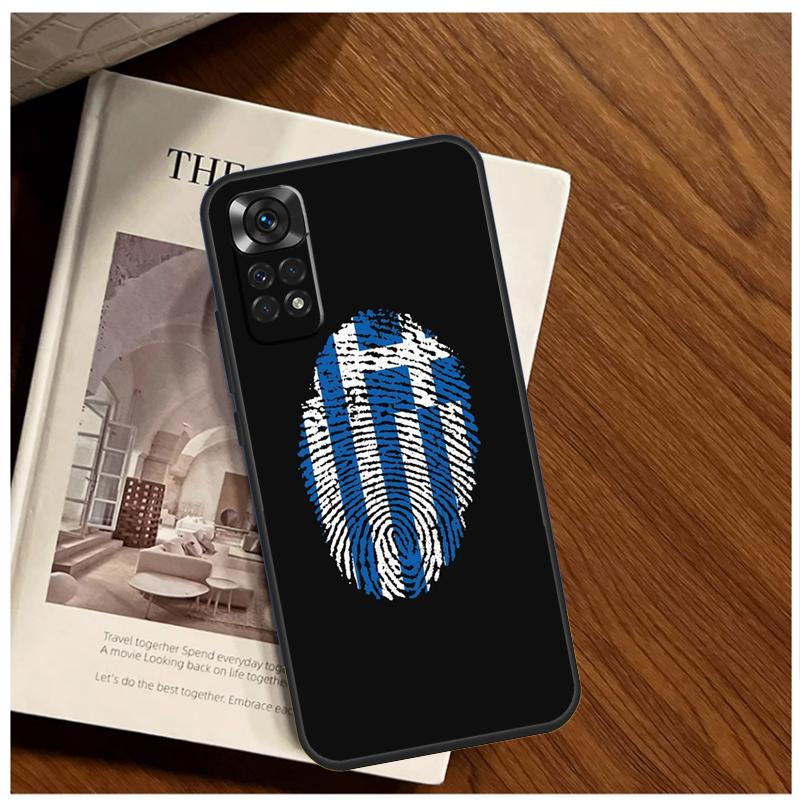 Greece Greek Flag Case For Xiaomi Redmi 12 12C 13C 10C 9C Redmi Note 13 12 9 10 11 Pro 9S 10S 11S 12S Cover