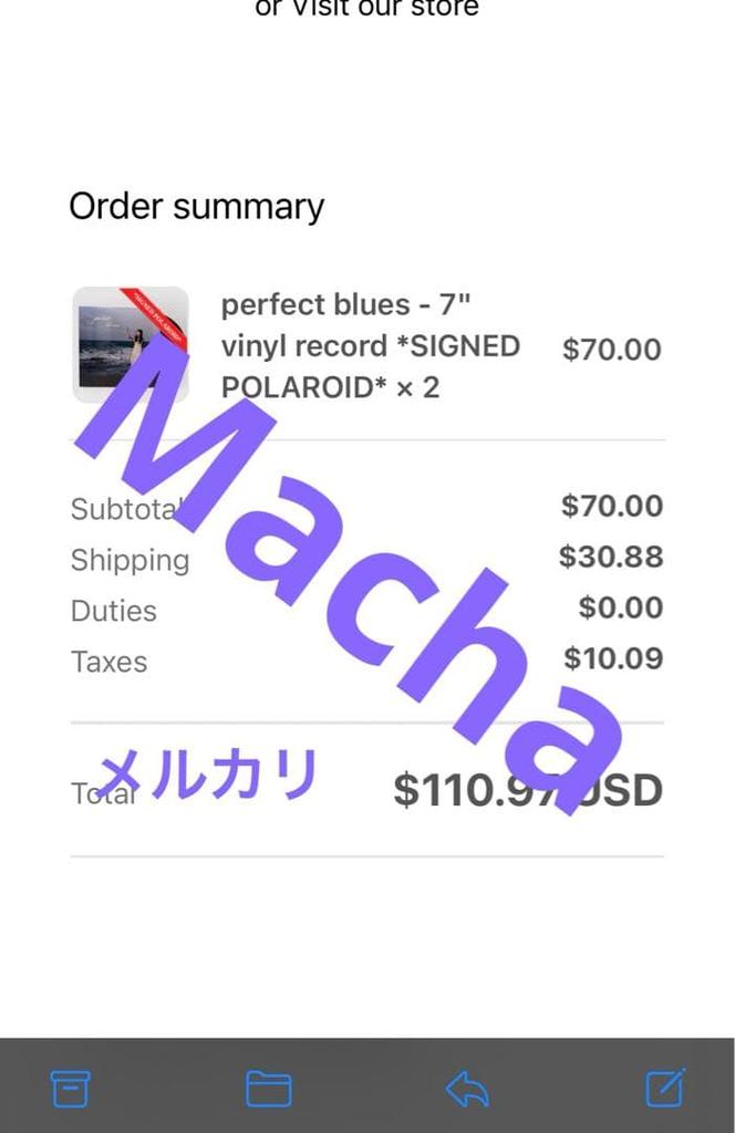 [USED] Hannah Bahng Autographed Polaroid Photo "Perfect Blues