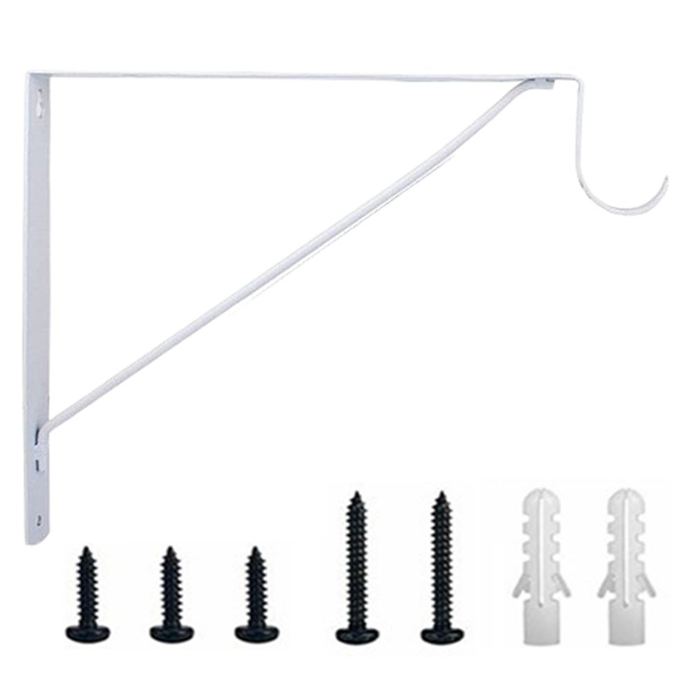 

Stability Closet Rod Bracket Wall Mounted Shelf Brackets Heavy Duty Rack Holder Home/Office чорний