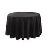 Round Polyester Tablecloth Elegant Solid Color Fabric Table Cloth Decorative Table Cover for Parties Weddings 71" -118