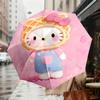 Kitty Waffle Hoodie : Cute, Functional, Lightweight and Durable Umbrella, Auto-Open/Close, and Perfect for Outdoor Adventures 174