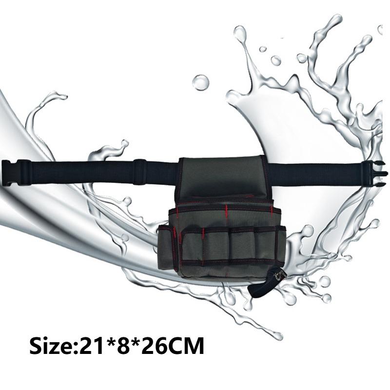 Portable Tool Waist Bag Hardware Waterproof Toolkit Multi-functional Electrician Repair Tool Waist Bag Tools Kit with Pockets