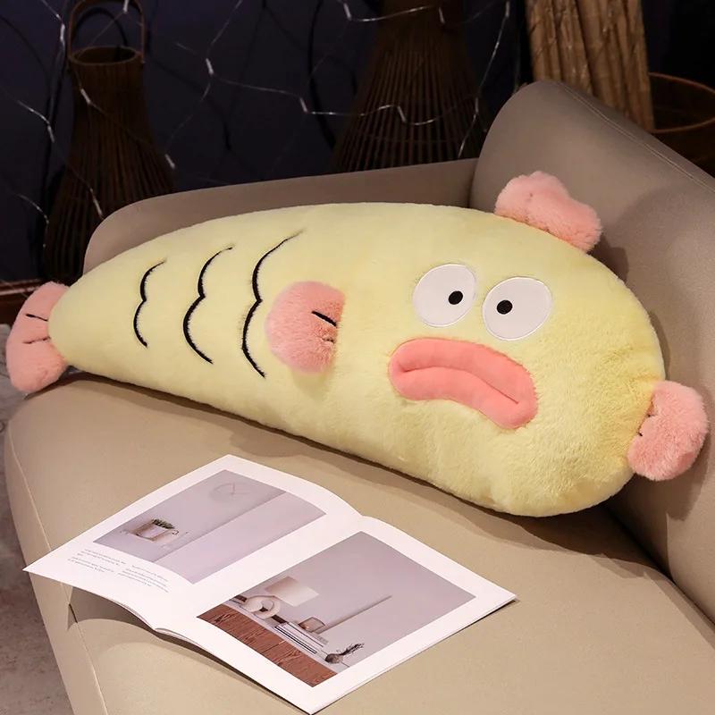 Hangyodon Pillow Cartoon Anime Character Accessories Soothing Doll Pillow Home Children Plush Doll Kawaii Gift