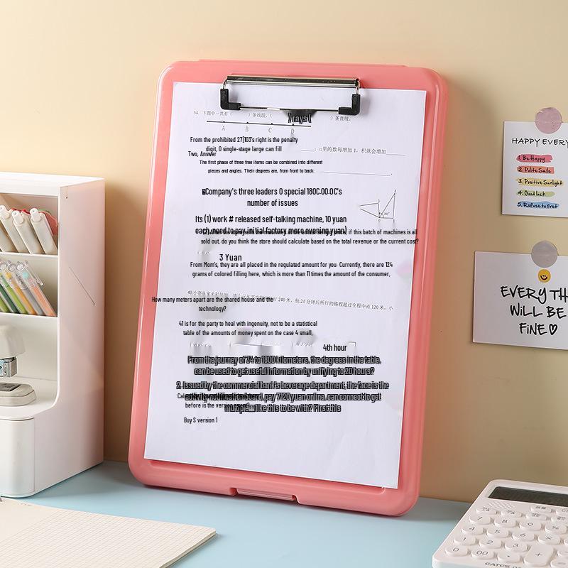 A4 Transparent Multi-functional Document Storage Box and Folder