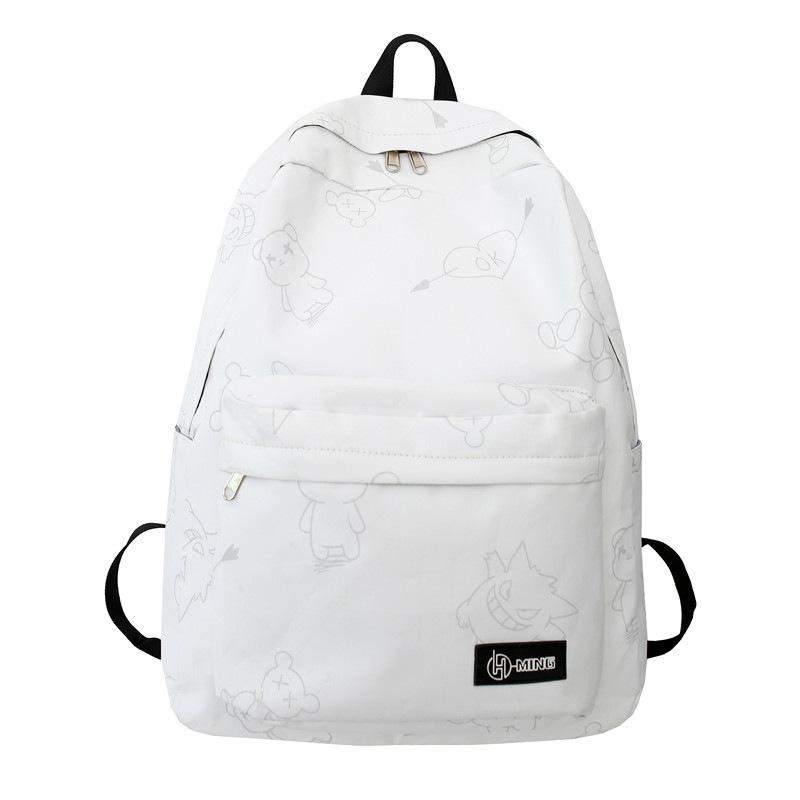 School season student backpack graffiti couple backpack large capacity junior high school campus bag
