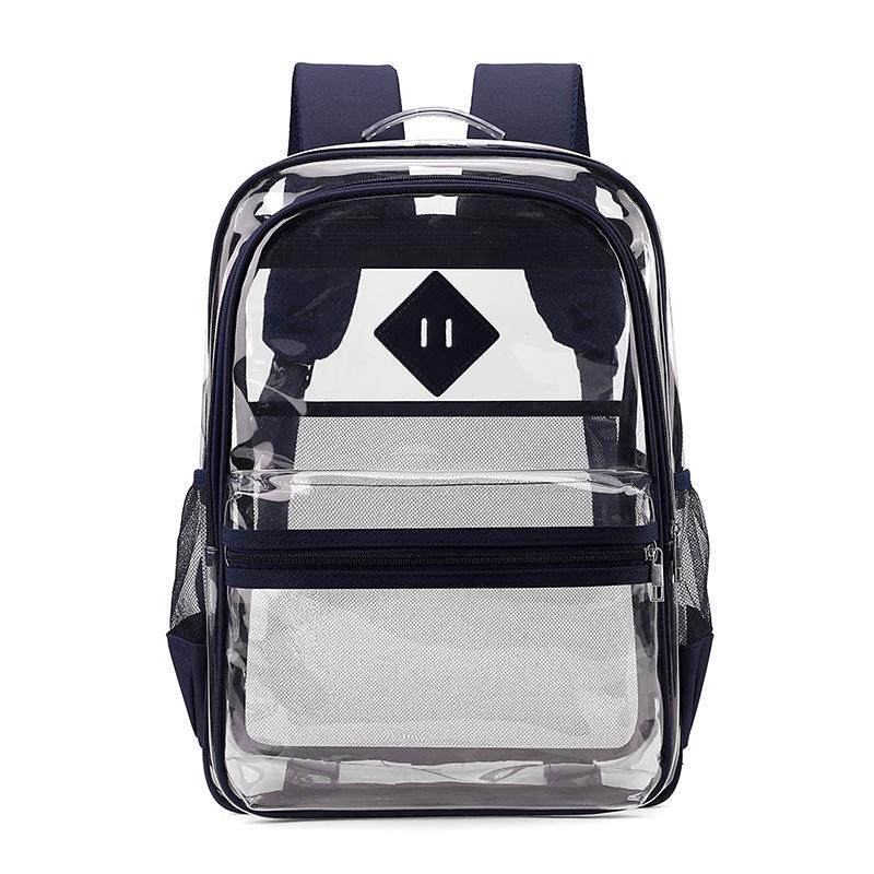Large Capacity Transparent PVC Backpack for Students