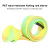 170CM Fishing Rod Sleeve with Capped Tip Stretch Breathable Mesh PET Lightweight Foldable Fishing Pole Protector Fishing Accessories