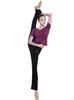 Yuoku Flared Dance Yoga Pants for Jazz and Ballroom Dance and Women's Pants, Lightweight, Stretchable, Leg-Lengthening, Dance, Ballet, Practice,