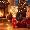 Christmas Tree Projector Toy Stage Light for Kids, Musical Handheld Glow Stick with Santa Interactive Holiday Gift Snowman Reindeer Pattern, Up Toys,