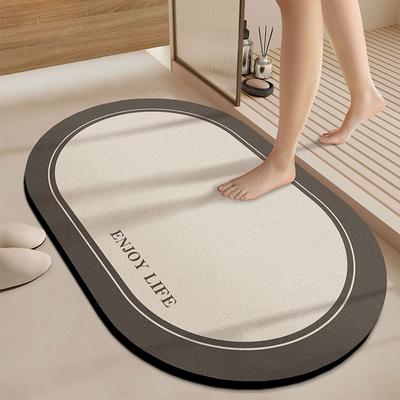 Floor Mat Toilet Bathroom Non-slip Absorbent Bathroom Mat Dirt-resistant Diatom Mud Cushion Quick-drying Foot Mat Carpet Toilet