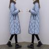 2023 Autumn/Winter Women's Mid-Length Korean Plus Size Lightweight Down Cotton Coat Jacket