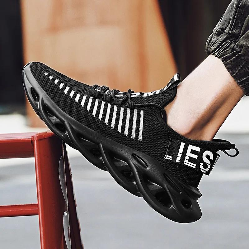 Men Shoes Comfortable Casual Sneakers Breathable Platform Running Shoes for Men Mesh Tenis Sport Shoes Waling Tenis Masculino