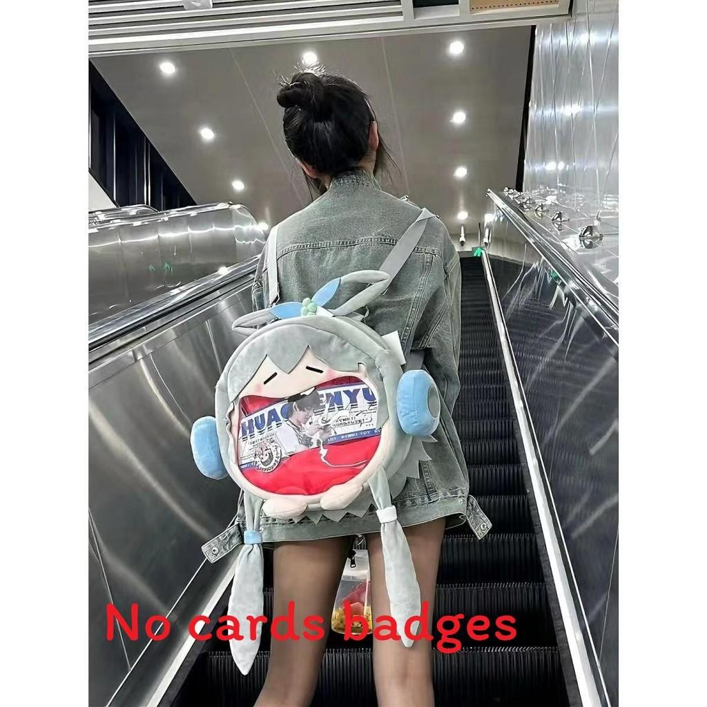 Miku Hatsune Itabag Soft Plush Girl Backpack With Cartoon Art Bag Adjustable