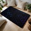 Abstract Hexagon Pattern Floor Mat Soft Flannel Absorbent Mat Non-Slip Rug Home Bedroom Bathroom