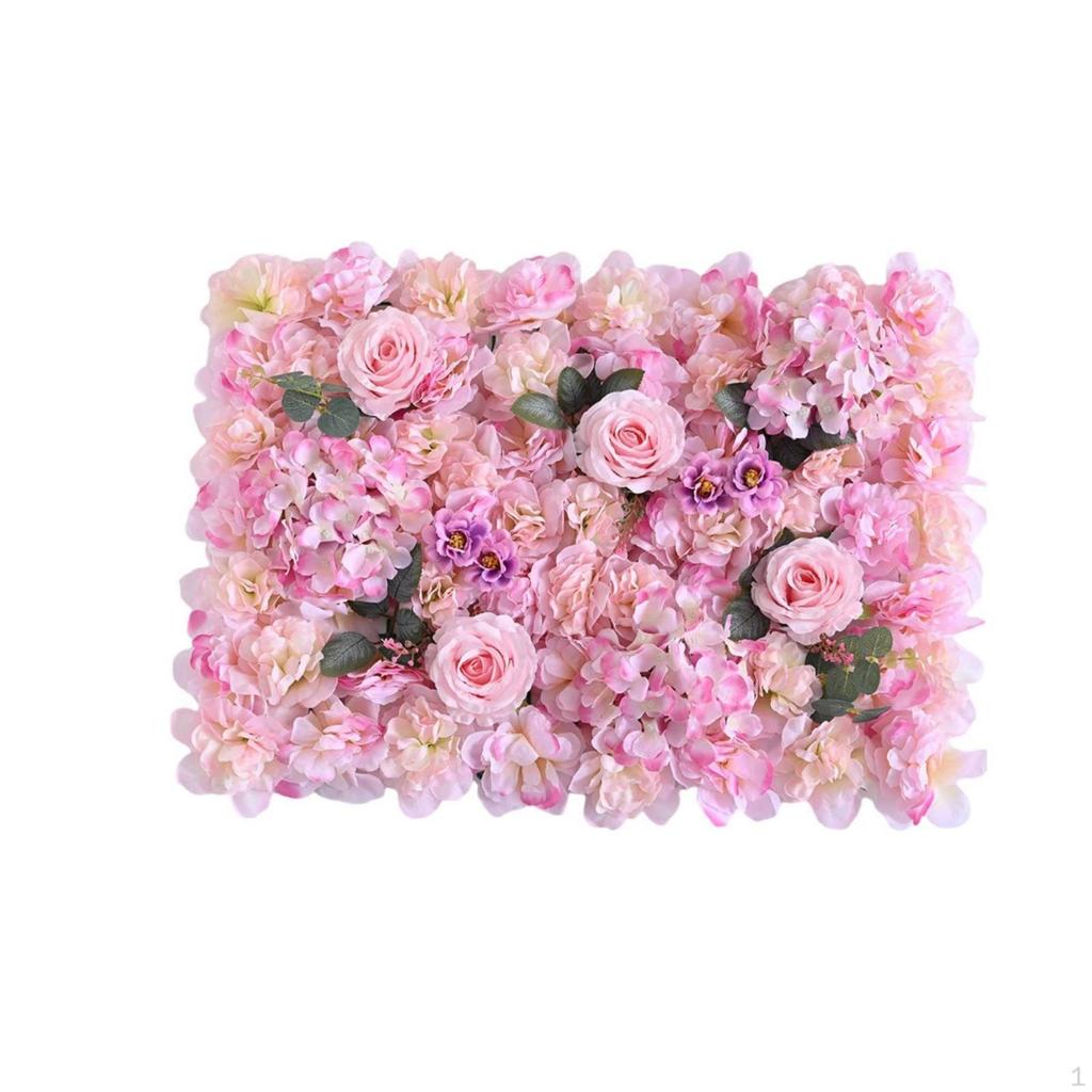 Floral Panel with Rose Accents Artificial Decorative for Brides,