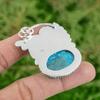 925 Sterling Silver Natural Tibetan Turquoise Wedding Daughter Birthday Pendant