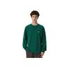 Levis Logo Print Ribbed Crew Neck Loose Long Sleeve Sweatshirt Men Sweatshirt Green 002HD-0002