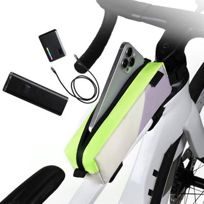 Bicycle Top Tube Bag Waterproof Large Capacity Zipper MTB Road Mountain Bicycle Front