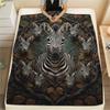 1PC Natural Decoration Print FlAannel Blanket, High quality Comfortable for All Seasons, Home Decor, Warmth and Comfort