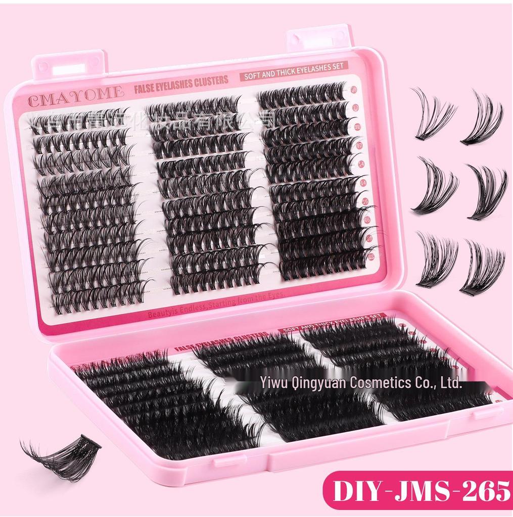 C Curl Individual False Eyelashes: 60 Clusters, 10-18mm, Dense and Segmented for DIY Application