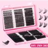 C Curl Individual False Eyelashes: 60 Clusters, 10-18mm, Dense and Segmented for DIY Application