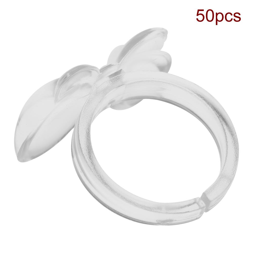 50Pcs Set Nail Chart Ring Flower   Butterfly Manicure Gel Color Display Tool 01#