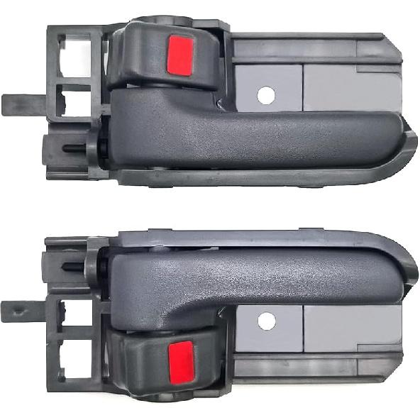 Pair Interior Door Handle (Gray) Compatible With 2003-2008 Toyota Corolla,2005-2015 Toyota Tacoma, 2003-2008 Pontiac Vibe,Replaces# TO1352136,