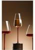 Burgundy Red Wine Glass with Black Base - Crystal Champagne, Concave Bottom, Tall Stem for Home Use