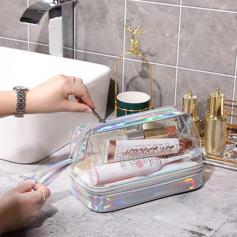 

Unisex Travel Wash Bag - Wet/Dry Separation for Toiletries & Makeup