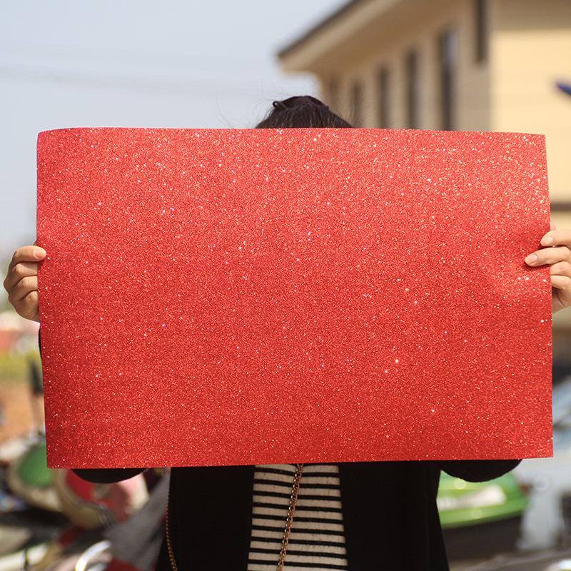 Hârtie Spumă Groasă Mare cu Sclipici Auriu pentru Meșteșuguri