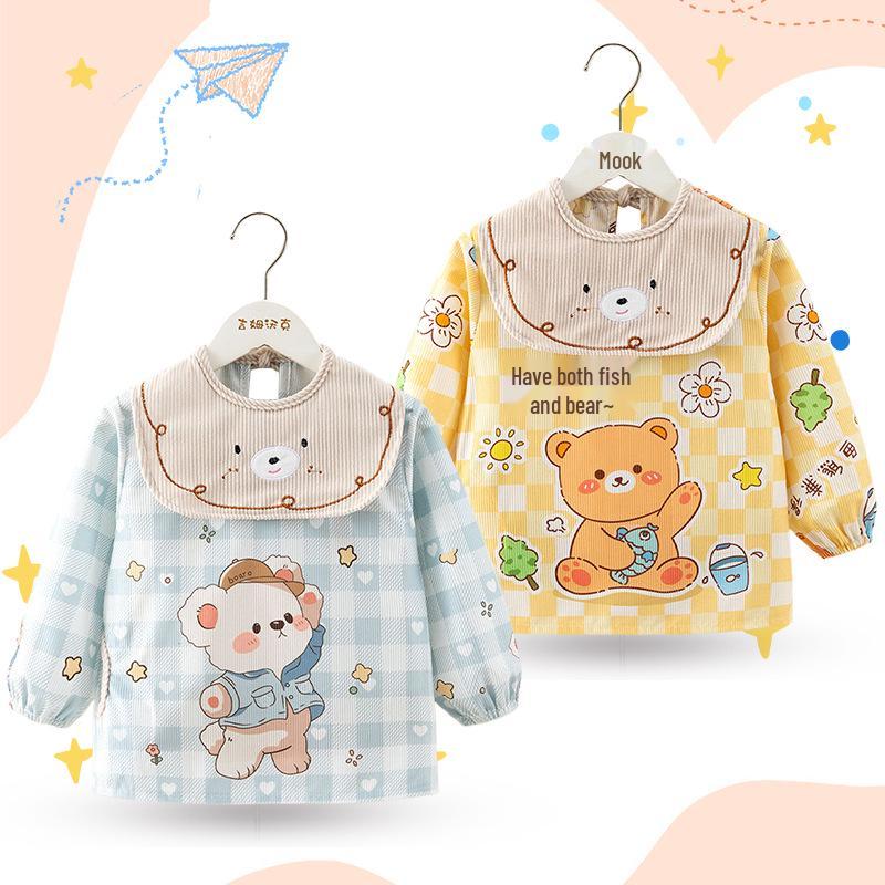Unisex Baby Waterproof Long Sleeve Coveralls: Autumn/Winter Bib & Apron