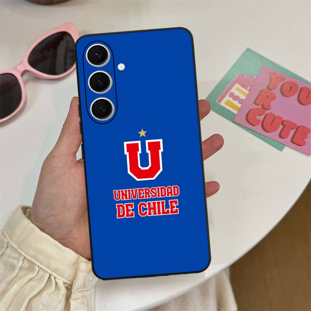 Chile U-University Logo Phone Case For Samsung S 24 Fe 25 Ultra Plus 20 Lite 21 30 22 23 24 22 Ultra 5G Fundas