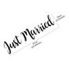 Just Married Wedding Slogan Car Windshield Window Banner Sticker PVC Vinyl Decal Personalised Car Decoration Wedding Supplies