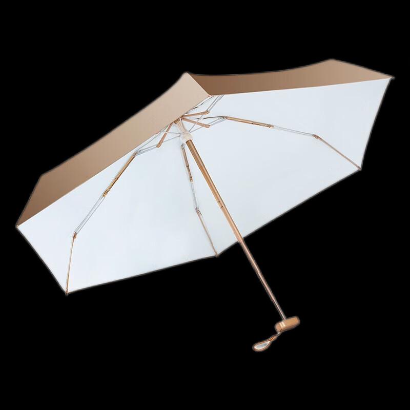 Rainy Time Ultra-Flat Five-Fold Floral UV Umbrella