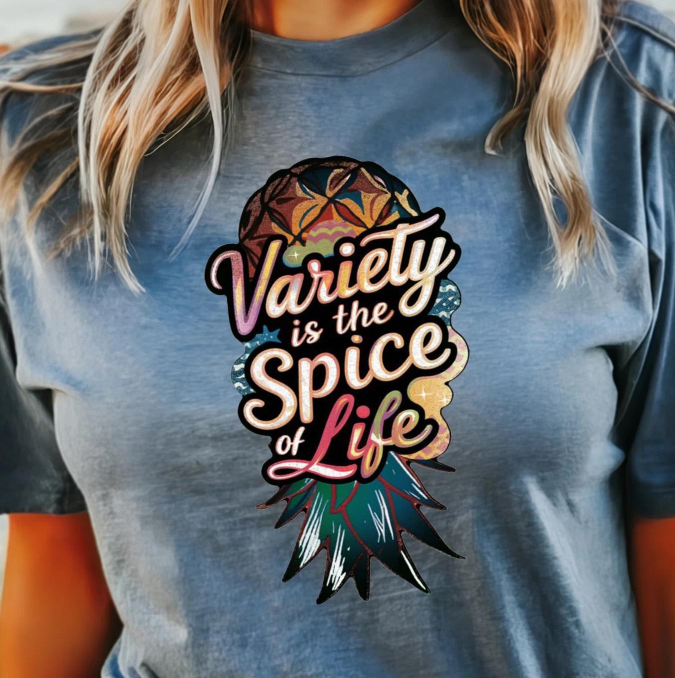 Variety is the Spice of Life T-Shirt | Upside Down Pineapple Tee, Swingers Shirt S