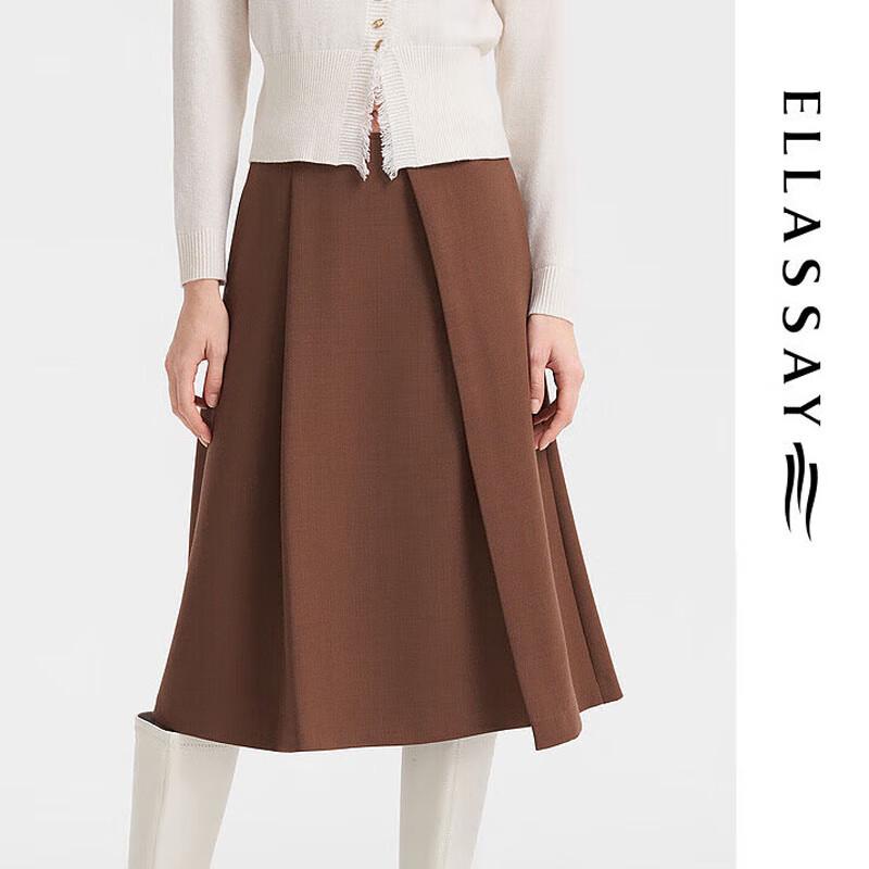 ELLASSAY Women s Retro Wool A-Line Skirt S
