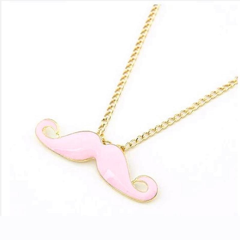 Fashion Vintage Exquisite Long Mustache Necklace Female Design Necklace Women Pendant Necklace розовый