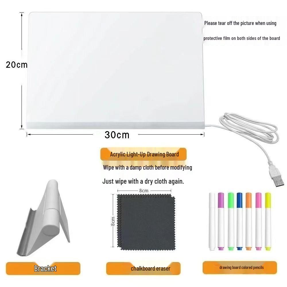 

Kids DIY Light-Up Drawing & Writing Acrylic Board