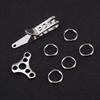 Corrosions Resistant Metal Construction Suspension Clip Keychain Keyring Key Holder For Hiking Camping Small Equipment