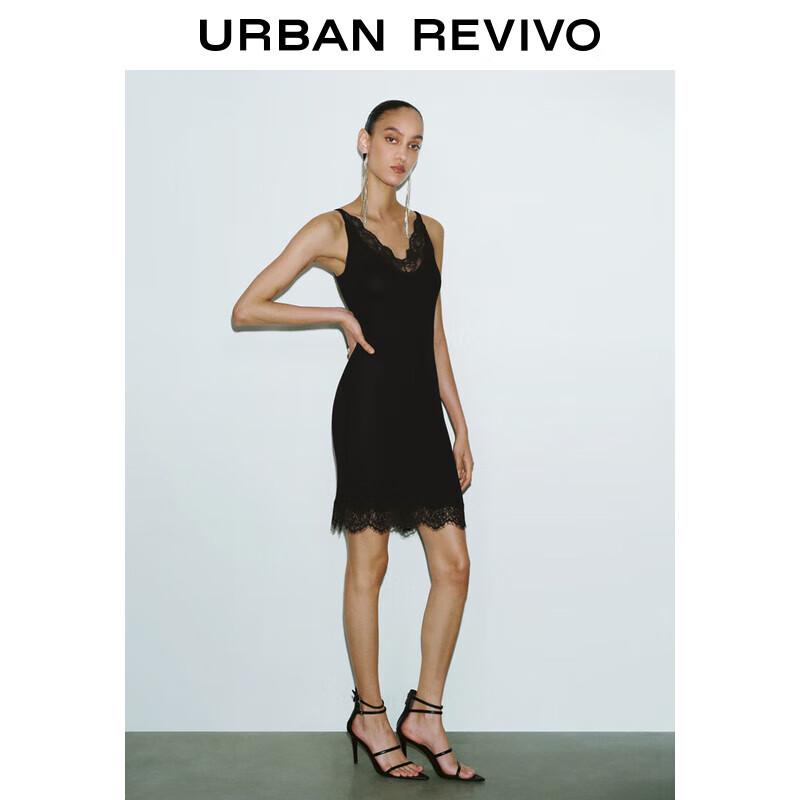 UR Women s Retro Lace Knit Dress M