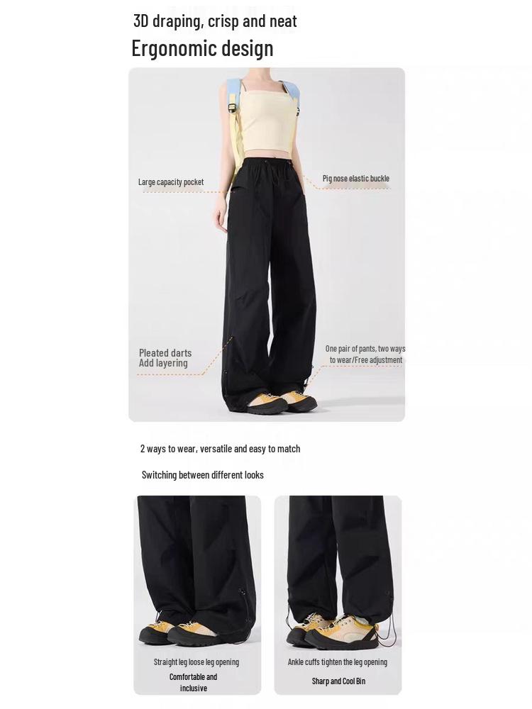 Pantaloni Cargo da Escursionismo per Uomo e Donna: Pantaloni da Alpinismo, Paracadutista, Casual, Asciugatura Rapida, Protezione Solare.