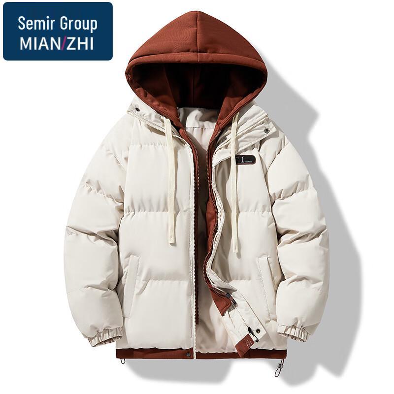 Mianzhi Men's Hooded Layered Look Puffer Jacket