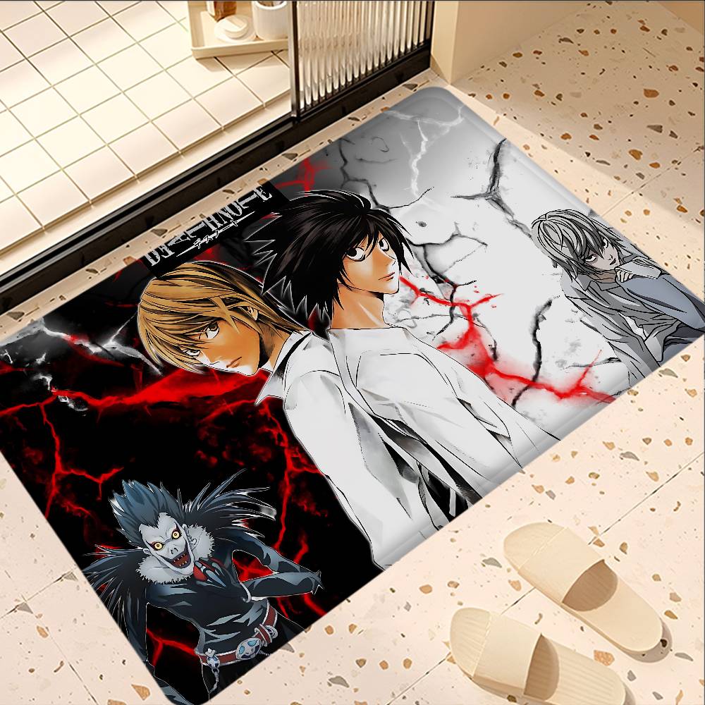 Japan Anime Death Note Door Mat Washable Non-Slip Living Room Sofa Chairs Area Mat Kitchen Toilet Rug